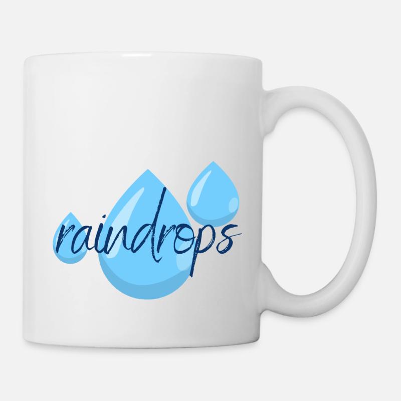 raindrops - Tasse - Weiß