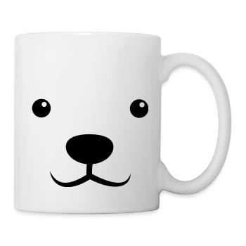 Bain de glace Ours polaire Arctique Baignade hivernale - Mug blanc - blanc - Droite