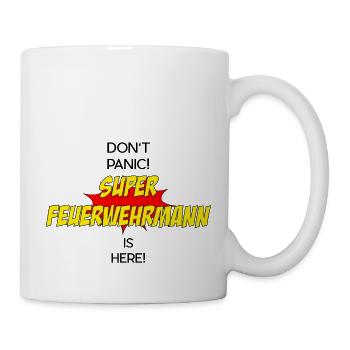 Super Feuerwehrmann / Super Firefighter - Tasse - Weiß - Rechts