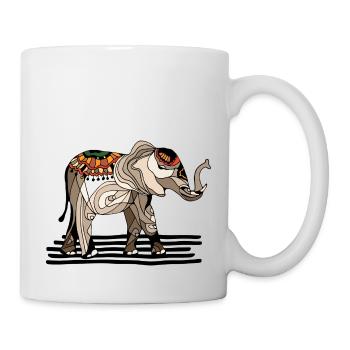 Éléphant - Mug blanc - blanc - Droite
