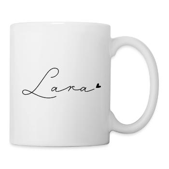Name Lara - Tasse - Weiß - Rechts