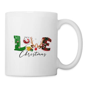 Noël, vin Noël, vin rouge vin drôle vin vin - Mug blanc - blanc - Droite