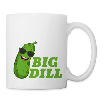 No Big Dill Cucumber Pickle - Tasse - Weiß - Rechts