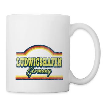 Ludwigshafen Deutschland Stadt Vintage Retro - Tasse - Weiß - Rechts