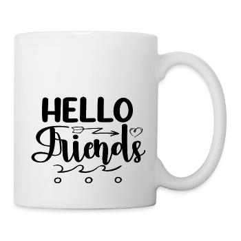 Bonjour les amis - Mug blanc - blanc - Droite