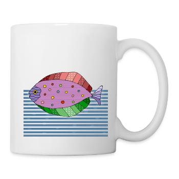 Poisson - Mug blanc - blanc - Droite