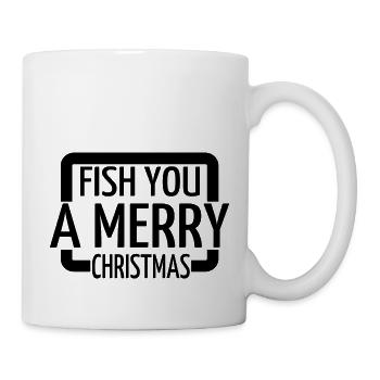 dinosaurs christmas tree dinosaur moon corpse - Tasse - Weiß - Rechts
