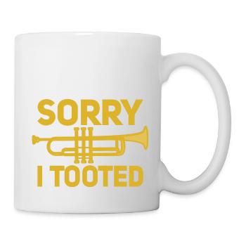 Désolé d’avoir tooted trompettiste trompettiste trompettiste - Mug blanc - blanc - Droite