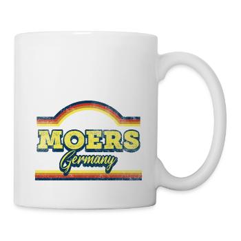 Moers Allemagne City Font Vintage Rétro - Mug blanc - blanc - Droite