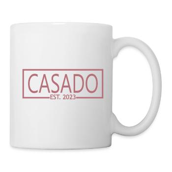 2023 Hochzeitsfeier des Verlobungsbräutigams - Tasse - Weiß - Rechts