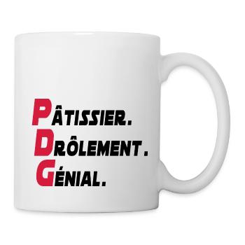 pâtissier génial / cadeau humour pâtissier - Mug blanc - blanc - Droite