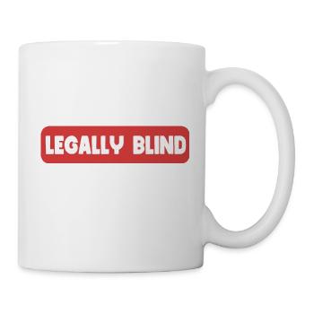 Aveugle au sens de la loi - Mug blanc - blanc - Droite