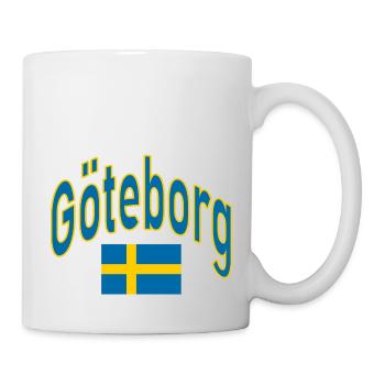 Gothenburg Sweden Flag - Mug - white - Right