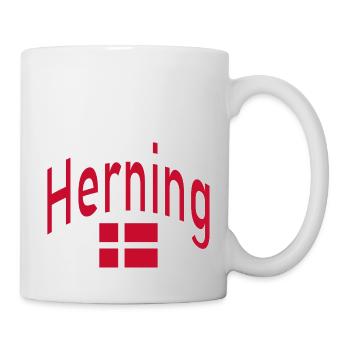 Herning Denmark flag - Mug - white - Right