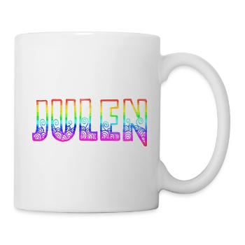 julen rs regenbogen - Tasse - Weiß - Rechts