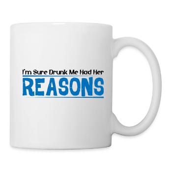 Je suis sûr que j’avais ses raisons 16 - Mug blanc - blanc - Droite