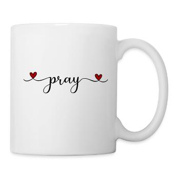 beten - Tasse - Weiß - Rechts