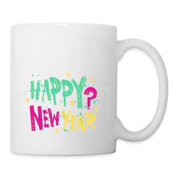 Happy New Year - Tasse - Weiß - Rechts