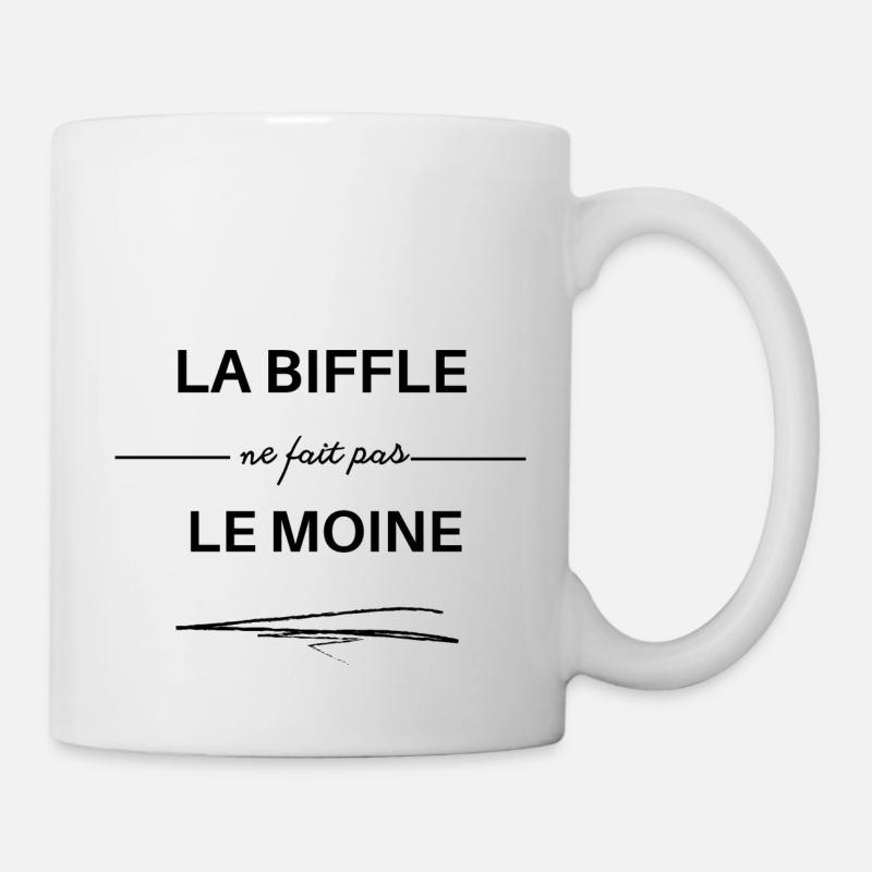 la biffle ne fait pas le moine - Mug blanc - blanc