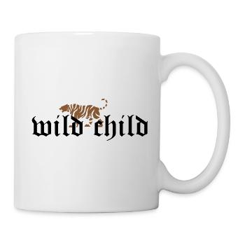 wild child tiger statement forever young style uni - Tasse - Weiß - Rechts