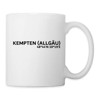 Coordonnées de Kempten (Allgäu) - Mug blanc - blanc - Droite