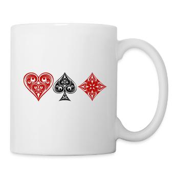 Poker - Tasse - Weiß - Rechts