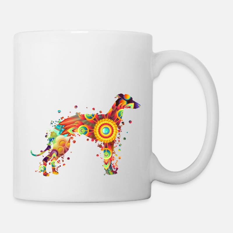 Greyhound Windhund Windspiel Rassehund Hundehalter - Tasse - Weiß