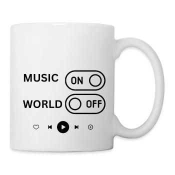 Music is life - Tasse - Weiß - Rechts