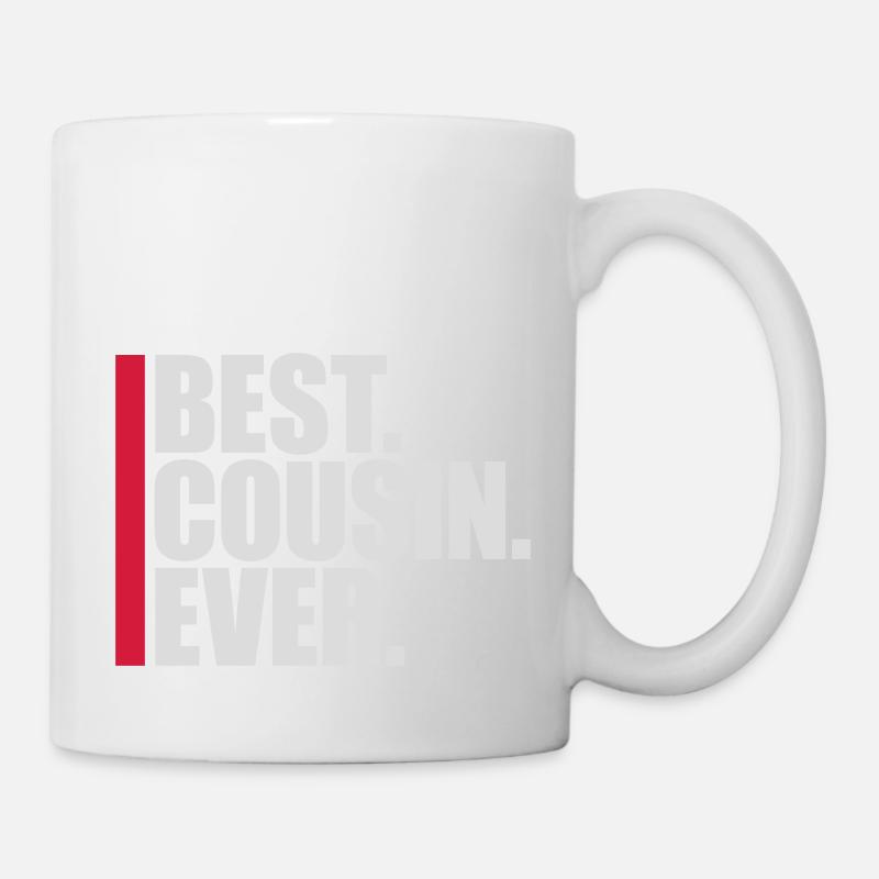 Citation du meilleur cousin de tous les temps - Mug blanc - blanc