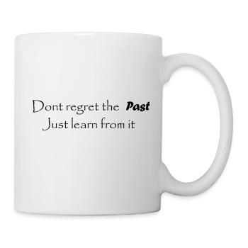 Don't regret the past - lettering - Mug - white - Right
