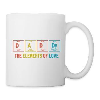 Papa Père Tableau périodique Papa - Mug blanc - blanc - Droite