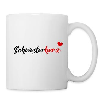 Schwesterherz Black - Tasse - Weiß - Rechts