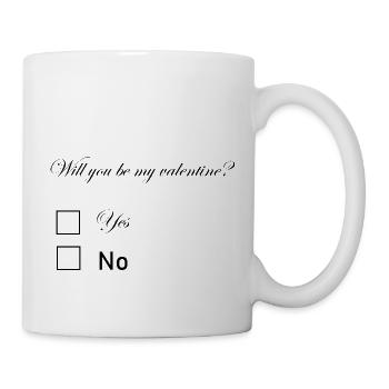 Valentinstag Liebe Beziehung Partner Geschenkidee - Tasse - Weiß - Rechts