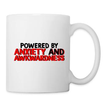 Powered By Anxiety And Awkwardness 2 - Mug - white - Right