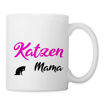 Katzen Mama black - Tasse - Weiß - Rechts