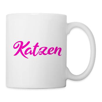 Katzen Mama white - Tasse - Weiß - Rechts