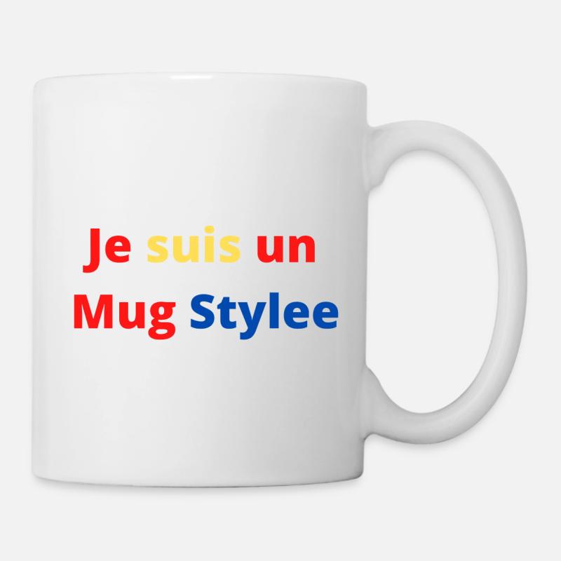 je suis un mug stylee - Mug blanc - blanc