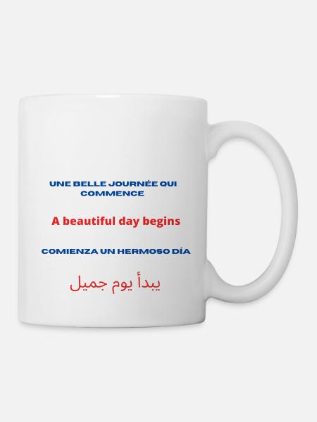 Une belle journée qui commence - Mug blanc - blanc