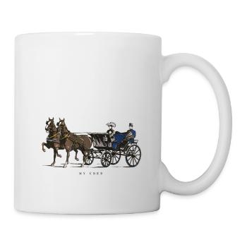 Pferd als mein Uber - Tasse - Weiß - Rechts