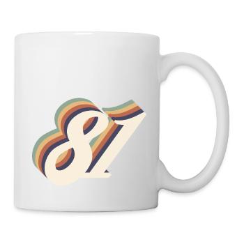 Jahrgang zum 81-jährigen Jubiläum - Tasse - Weiß - Rechts