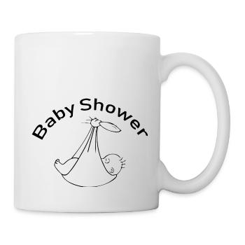 Schwangerschaft Babyparty Babyshower Boy Girl - Tasse - Weiß - Rechts