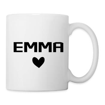 Emma Cœur - Mug blanc - blanc - Droite
