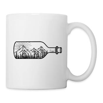Eine Flaschenpost direkt aus der Natur - Tasse - Weiß - Rechts