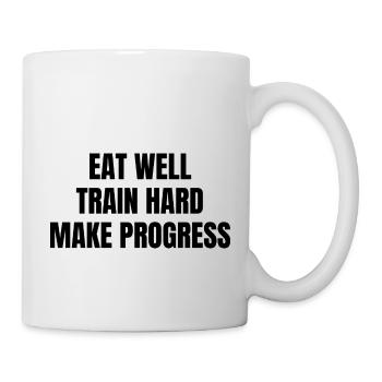 Essen Trainieren - Tasse - Weiß - Rechts