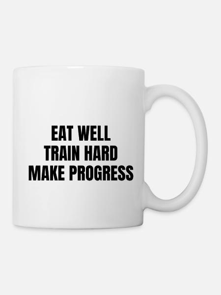 Essen Trainieren - Tasse - Weiß