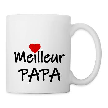 Meilleur papa - Mug blanc - blanc - Droite