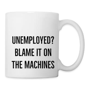 Chômage Dire anglais - Mug blanc - blanc - Droite