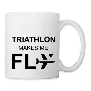 Marathon Triathlon Running Jogging Biking Cycling - Mug - white - Right