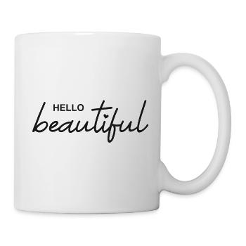 Hello beautiful - Mug - white - Right