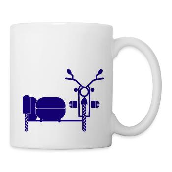 Marathon Triathlon Running joggen Biking Radfahren - Tasse - Weiß - Rechts